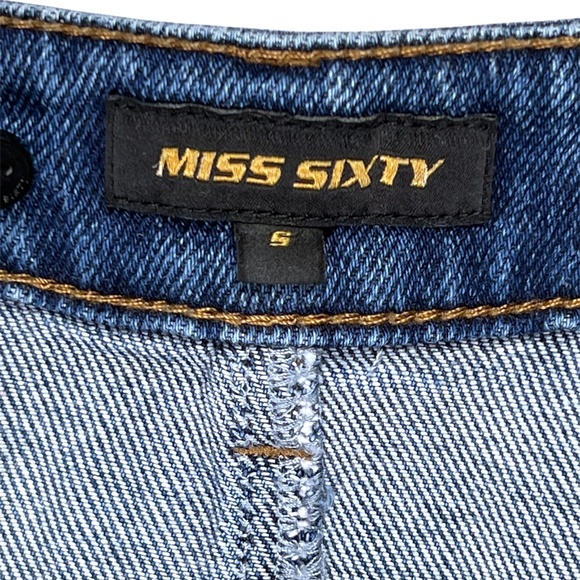 MISS SIXTY Denim Overall Dress Size Small - Picture 7 of 14